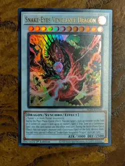 Snake-Eyes Vengeance Dragon ALIN-EN040 Ultra Rare 1st Ed Near Mint Yu-Gi-Oh! - Image 1