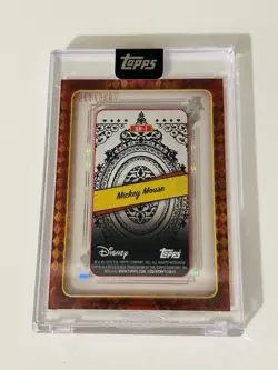 2025 Topps Disney Mint MICKEY MOUSE Ace of Spades #/125 Encased Card - Image 2