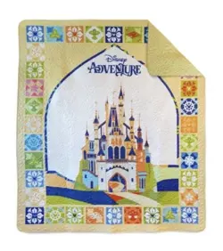 Disney Cruise Line Adventure Ship Castle Quilt DCL Exclusive Rare 63 X 73 - Image 1