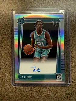 2021-22 Panini Optic - Silver Holo Autograph - JT Thor - Rated Rookie - Image 1