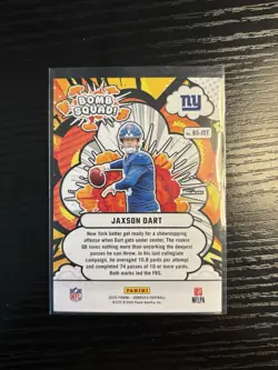 2025 Donruss Jaxson Dart Rookie Card #BS-JDT BOMB SQUAD Giants RC - Image 2