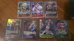 7x English One Piece TCG SEC AA SR mixed lot assorted sets - Image 1