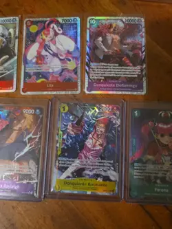 7x English One Piece TCG SEC AA SR mixed lot assorted sets - Image 4