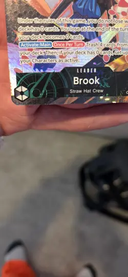 One Piece TCG English OP15-022 Brook Leader Alt Art Parallel - Image 5