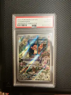 PSA 10 Charmander 044 Obsidian Flames Promo Illustration Rare Pokemon English - Image 1