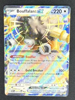Bouffalant Ex 77/086 Double Rare White Flare Pokemon NM+ - Image 1