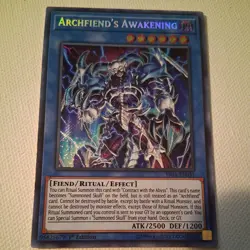 🔥 * Mint* YuGiOh! Archfiend’s Awakening FIGA-EN031, Secret Rare, 1st Edition - Image 1