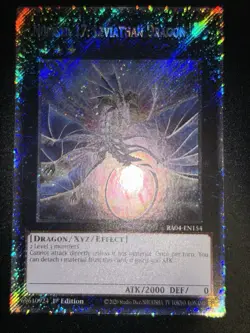 Yugioh! Number 17: Leviathan Dragon - RA04-EN154 - Platinum Secret Rare - 1st Ed - Image 1