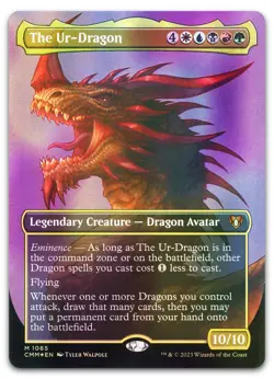 The Ur-Dragon (Textured Foil) #1065 (NM) Commander Masters CMM Magic MTG - Image 1