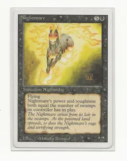 NIGHTMARE Magic REVISED English LP / EX MTG 1994 - Image 1