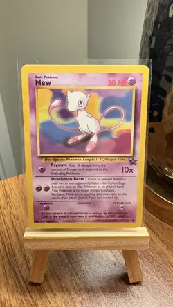 Vintage Pokemon TCG 1999 - Mew - Black Star Promo LV.23 #151 - MP - Image 1