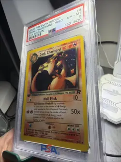 2000 POKEMON ROCKET 1ST EDITION #4 DARK CHARIZARD-HOLO PSA 8 - Image 3
