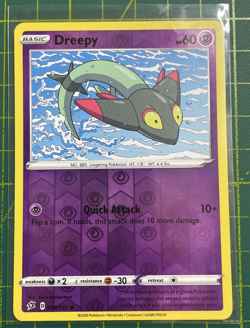 Pokemon TCG Dreepy Rebel Clash 089/192 Reverse Holo Common Near Mint - Image 1