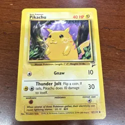 2 Card Lot- Pikachu | Base Set 2 87/130 | Pokemon TCG | Wizards of the Coast - Image 4