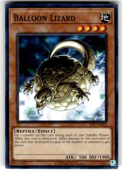 Yugioh! Balloon Lizard - IOC-EN072 - Common - Unlimited 25th Anniversary Edition - Image 1