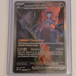 Pokemon TCG Team Rocket's Mewtwo EX Sv10 231/182 Basic Holo 280 HP Psychic - Image 1