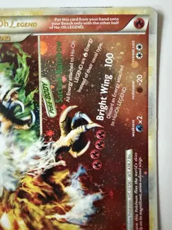 Pokemon Ho-oh Legend Bottom Half 112/123 HGSS (LP) - Image 3