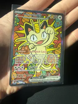 Meowth ex 121/088 ENGLISH Special Illustration Rare - Perfect Order SIR Pokemon - Image 3