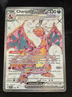 CHARIZARD EX 056 BLACK STAR PROMO SCARLET & VIOLET NM - Image 1