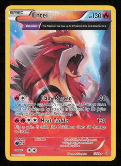 Entei 15/98 Holo Rare Ancient Origins Pokemon Reverse Holo Lightly Played - Image 1
