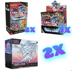 CHAOS RISING Pokemon Center ETB’s x2 + Booster Box + Booster Bundle x2 Presale - Image 1