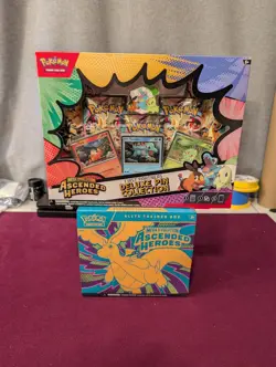 Pokemon Ascended Heroes ETB + Pokemon First Partners Deluxe Pin Collection - Image 1