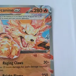 Pokemon 032/198 Arcanine Holo Rare Scarlet Violet Excellent Condition - Image 3
