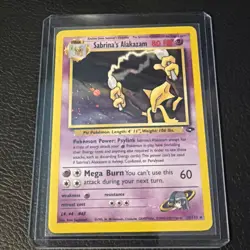 Pokemon Sabrina's Alakazam Gym Challenge 16/132 1st Edition Holo Rare - Image 1