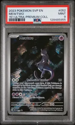 2023 Pokemon Svp En-Sv Black Star Promo #052 Mewtwo 151 Ultra-Premium Coll PSA 9 - Image 1