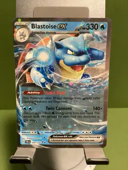 Pokemon TCG - Blastoise ex 030/142 Sv07: Stellar Crown Holo - Image 1