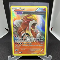 Pokemon TCG Entei XY Ancient Origins 15/98 Basic Holo Rare Reverse 130 HP - Image 1