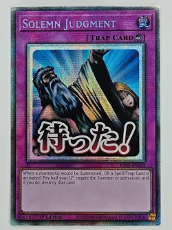 YuGiOh Rarity V 5 RA05-EN124 Solemn Judgment Starlight Rare - Image 1