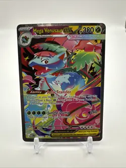 Pokemon Mega Venusaur EX 177/132 Me01: Mega Evolution Full Art Holo 380 NM - Image 1