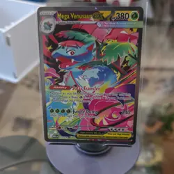 Pokemon Mega Venusaur EX Mega Evolution Holo Rare Card 177/132 Me01 - Image 1