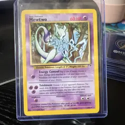 Mewtwo #12 1999 Black Star Promo Pokemon Card TCG WOTC Vintage Rare - Mp/Hp - Image 1