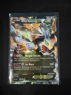 White Kyurem EX BW63 Black & White Black Star Promo Pokemon Card - Image 1