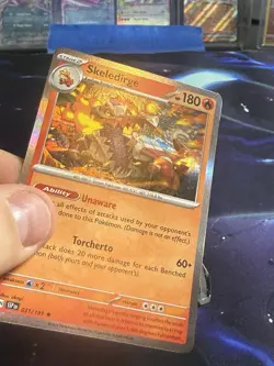 Skeledirge (Surging Sparks 31/191) Cosmos Holo Variant Pokemon TCG card - Image 3