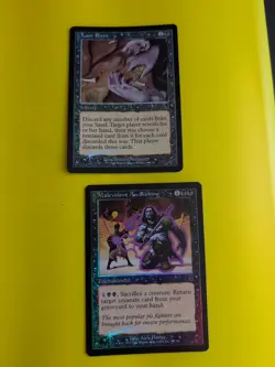 Last Rites & Malevolent Awakening. MTG Card. Odyssey.Old Border FOIL.2 cards - Image 1