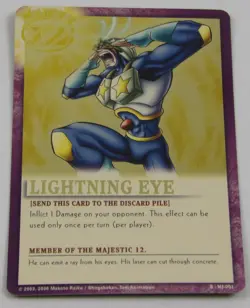 Zatch Bell! the Card Battle Majestic 12 Foil Promo Card: Lightning Eye MJ-001 - Image 1