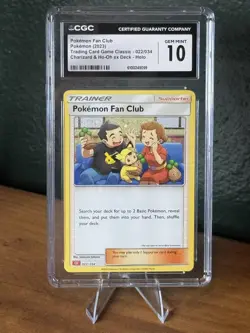 Pokemon Fan Club 022/034 - CGC 10 - Trading Card Game Classic CLC Holo - Image 1