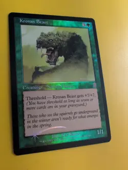Krosan Beast. Squirrel Beast MTG Card. Odyssey.Old Border FOIL. - Image 5