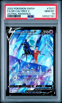 Shadow Rider Calyrex V TG17/TG30 TG Astral Radiance PSA 10 Pokemon card - Image 1