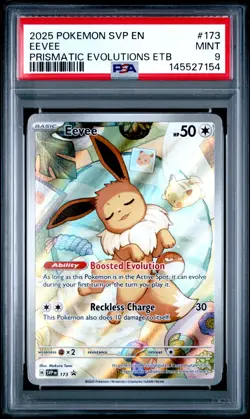 Eevee 173/SV-P Promo Prismatic Evolutions PSA 9 Pokemon card - Image 1