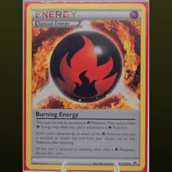 BURNING ENERGY 151/162 XY BREAKTHROUGH POKEMON CARD NM - Image 1