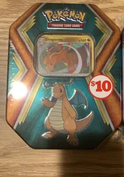 Pokemon TCG Dragonite Dragons Tin w/ 10 Mini 3-Card Booster Packs - NEW/SEALED - Image 1