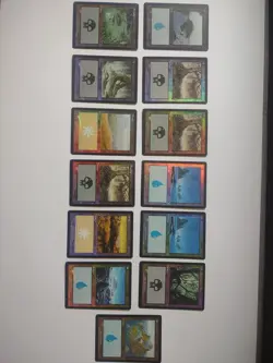 MTG Foil Basic Land Lot 14 Cards Mixed Sets Magic The Gathering - Image 2