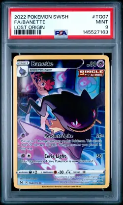 Banette TG07/TG30 Trainer Gallery Lost Origin PSA 9 Pokemon card - Image 1