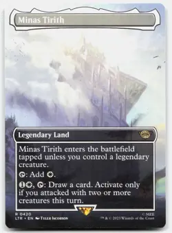 Minas Tirith (0420) (Borderless) #420 (NM) Lord of the Rings LTR Magic MTG - Image 1