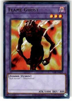 YuGiOh Legend of Blue Eyes 25th Anniversary LOB-EN029 Flame Ghost Rare - Image 1