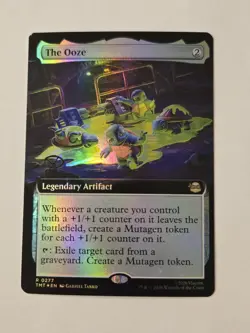 MTG The Ooze Extended Art Foil #277 TMNT Lightly Played - Image 1